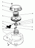 Toro 22025 - Lawnmower, 1989 (9000001-9999999) Listas de piezas de repuesto y dibujos ENGINE ASSEMBLY MODEL NO. 47PJ8 #6