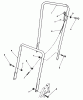Toro 22025 - Lawnmower, 1989 (9000001-9999999) Listas de piezas de repuesto y dibujos HANDLE ASSEMBLY