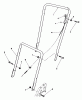 Toro 22025 - Lawnmower, 1991 (1000001-1999999) Listas de piezas de repuesto y dibujos HANDLE ASSEMBLY