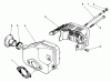 Toro 22025 - Lawnmower, 1991 (1000001-1999999) Listas de piezas de repuesto y dibujos MUFFLER ASSEMBLY (MODEL NO. 47PL0-3)