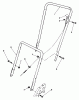 Toro 22025C - Lawnmower, 1987 (7000001-7999999) Listas de piezas de repuesto y dibujos HANDLE ASSEMBLY