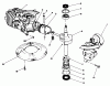 Toro 22025C - Lawnmower, 1988 (8000001-8999999) Listas de piezas de repuesto y dibujos ENGINE ASSEMBLY MODEL NO. 47PH7 #1