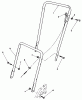 Toro 22025C - Lawnmower, 1988 (8000001-8999999) Listas de piezas de repuesto y dibujos HANDLE ASSEMBLY