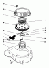 Toro 22025C - Lawnmower, 1989 (9000001-9999999) Listas de piezas de repuesto y dibujos ENGINE ASSEMBLY MODEL NO. 47PJ8 #6