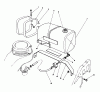 Toro 22025C - Lawnmower, 1989 (9000001-9999999) Listas de piezas de repuesto y dibujos GAS TANK ASSEMBLY