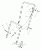 Toro 22025C - Lawnmower, 1989 (9000001-9999999) Listas de piezas de repuesto y dibujos HANDLE ASSEMBLY