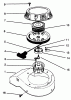 Toro 22026 - Side Discharge Mower, 1994 (4900001-4999999) Listas de piezas de repuesto y dibujos RECOIL ASSEMBLY (MODEL NO. 47PR4-3)