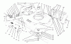 Toro 22026 - Side Discharge Mower, 1996 (6900001-6999999) Listas de piezas de repuesto y dibujos HOUSING & WHEEL ASSEMBLY