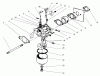 Toro 22026 - Side Discharge Mower, 1997 (7900001-7999999) Listas de piezas de repuesto y dibujos CARBURETOR ASSEMBLY (MODEL NO. 47PT6-3)