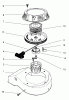 Toro 22026 - Side Discharge Mower, 1997 (7900001-7999999) Listas de piezas de repuesto y dibujos RECOIL ASSEMBLY (MODEL NO. 47PT6-3)