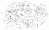 Toro 22026 - Side Discharge Mower, 2001 (210000001-210999999) Listas de piezas de repuesto y dibujos HOUSING & WHEEL ASSEMBLY