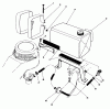 Toro 22030 - Lawnmower, 1984 (4000001-4999999) Listas de piezas de repuesto y dibujos GAS TANK ASSEMBLY