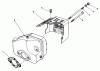 Toro 22030 - Lawnmower, 1984 (4000001-4999999) Listas de piezas de repuesto y dibujos MUFFLER ASSEMBLY