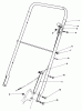 Toro 22030 - Lawnmower, 1985 (5000001-5999999) Listas de piezas de repuesto y dibujos HANDLE ASSEMBLY (MODEL 22030)