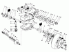 Toro 22030 - Lawnmower, 1986 (6000001-6999999) Listas de piezas de repuesto y dibujos GEAR CASE ASSEMBLY (MODEL 22035)