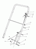Toro 22030 - Lawnmower, 1986 (6000001-6999999) Listas de piezas de repuesto y dibujos HANDLE ASSEMBLY (MODEL 22030)