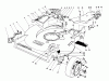 Toro 22030 - Lawnmower, 1986 (6000001-6999999) Listas de piezas de repuesto y dibujos HOUSING ASSEMBLY (MODEL 22035)