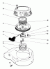 Toro 22030 - Lawnmower, 1987 (7000001-7999999) Listas de piezas de repuesto y dibujos ENGINE ASSEMBLY MODEL NO. 47PG6 #6