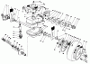 Toro 22030 - Lawnmower, 1988 (8000001-8999999) Listas de piezas de repuesto y dibujos GEAR CASE ASSEMBLY (MODEL 22035)
