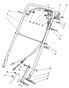 Toro 22030 - Lawnmower, 1988 (8000001-8999999) Listas de piezas de repuesto y dibujos HANDLE ASSEMBLY (MODEL 22035)