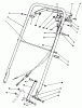Toro 22035 - Lawnmower, 1990 (0000001-0999999) Listas de piezas de repuesto y dibujos HANDLE ASSEMBLY (MODEL 22035)