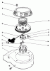 Toro 22035 - Lawnmower, 1990 (0000001-0999999) Listas de piezas de repuesto y dibujos RECOIL ASSEMBLY (MODEL NO. 47PK9-3)
