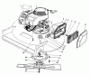 Toro 22035 - Lawnmower, 1991 (1000001-1999999) Listas de piezas de repuesto y dibujos ENGINE ASSEMBLY (MODEL 22035)