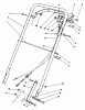 Toro 22035 - Lawnmower, 1991 (1000001-1999999) Listas de piezas de repuesto y dibujos HANDLE ASSEMBLY (MODEL 22035)