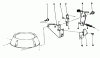 Toro 22031 - ProLine 21" Recycler Lawnmower, 1992 (2000001-2999999) Listas de piezas de repuesto y dibujos BRAKE ASSEMBLY