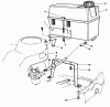Toro 22031 - ProLine 21" Recycler Lawnmower, 1993 (3900001-3999999) Listas de piezas de repuesto y dibujos GAS TANK ASSEMBLY
