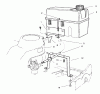 Toro 22031 - ProLine 21" Recycler Lawnmower, 1998 (8900001-8999999) Listas de piezas de repuesto y dibujos GAS TANK ASSEMBLY