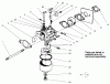 Toro 22031 - ProLine 21" Recycler Lawnmower, 2002 (220000001-220999999) Listas de piezas de repuesto y dibujos CARBURETOR ASSEMBLY