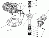 Toro 22035 - Lawnmower, 1989 (9000001-9006453) Listas de piezas de repuesto y dibujos ENGINE ASSEMBLY MODEL NO. 47PJ8 #1