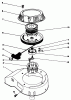 Toro 22035 - Lawnmower, 1989 (9000001-9006453) Listas de piezas de repuesto y dibujos ENGINE ASSEMBLY MODEL NO. 47PJ8 #6