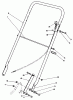 Toro 22035 - Lawnmower, 1989 (9000001-9006453) Listas de piezas de repuesto y dibujos HANDLE ASSEMBLY (MODEL 22030)