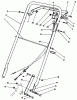Toro 22035 - Lawnmower, 1989 (9000001-9006453) Listas de piezas de repuesto y dibujos HANDLE ASSEMBLY (MODEL 22035)