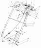 Toro 22035C - Lawnmower, 1987 (7000001-7999999) Listas de piezas de repuesto y dibujos HANDLE ASSEMBLY