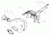 Toro 22035C - Lawnmower, 1987 (7000001-7999999) Listas de piezas de repuesto y dibujos MUFFLER ASSEMBLY (MODEL NO. 47PG6)