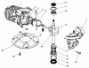 Toro 22035C - Lawnmower, 1988 (8000001-8999999) Listas de piezas de repuesto y dibujos CRANKSHAFT ASSEMBLY (MODEL NO. 47PH7)