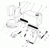 Toro 22035C - Lawnmower, 1988 (8000001-8999999) Listas de piezas de repuesto y dibujos GAS TANK ASSEMBLY