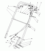 Toro 22035C - Lawnmower, 1988 (8000001-8999999) Listas de piezas de repuesto y dibujos HANDLE ASSEMBLY