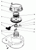 Toro 22035C - Lawnmower, 1988 (8000001-8999999) Listas de piezas de repuesto y dibujos RECOIL ASSEMBLY (MODEL NO. 47PH7)