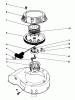 Toro 22035C - Lawnmower, 1989 (9000001-9999999) Listas de piezas de repuesto y dibujos RECOIL ASSEMBLY (MODEL NO. 47PJ8)