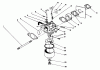 Toro 22036 - Lawnmower, 1990 (0000001-0999999) Listas de piezas de repuesto y dibujos CARBURETOR ASSEMBLY (MODEL NO. 47PK9-3)