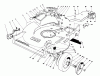 Toro 22036 - Lawnmower, 1990 (0000001-0999999) Listas de piezas de repuesto y dibujos HOUSING ASSEMBLY