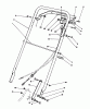 Toro 22036 - Lawnmower, 1991 (1000001-1999999) Listas de piezas de repuesto y dibujos HANDLE ASSEMBLY