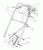 Toro 22037B - Proline 21" Recycler Mower, 1993 (39000001-39999999) Listas de piezas de repuesto y dibujos HANDLE ASSEMBLY