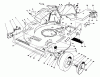 Toro 22037B - Proline 21" Recycler Mower, 1993 (39000001-39999999) Listas de piezas de repuesto y dibujos HOUSING ASSEMBLY
