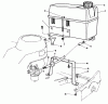 Toro 22040 - Lawnmower, 1991 (1000001-1999999) Listas de piezas de repuesto y dibujos GAS TANK ASSEMBLY