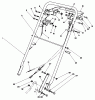 Toro 22040 - Lawnmower, 1991 (1000001-1999999) Listas de piezas de repuesto y dibujos HANDLE ASSEMBLY